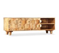 vidaXL Meuble TV Bois massif de manguier 118 x 35 x 40 cm