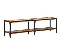 vidaXL Meuble TV Centre de Divertissement Armoire Stéréo Armoire Multimédia Meuble Média Salon Intérieur 150x30x41 cm Bois Massif de Manguier