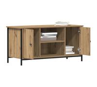 vidaXL Meuble TV chêne Artisanal 100 x 40 x 50 cm Bois d'ingénierie, Rangement Salon, Console Moderne, Meuble TV Compact, lowboard élégant, Centre de Divertissement Contemporain