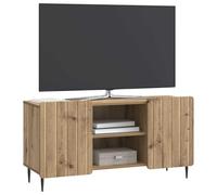 vidaXL Meuble TV Chêne Artisanal 102 x 34,5 x 52 cm Bois d'ingénierie, Meuble Salon, Console Média Moderne, Rangement Élégant, Buffet Rectangulaire pour Mobilier de Maison