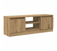 vidaXL Meuble TV chêne Artisanal 102x30x36 cm Bois d'ingénierie, Support TV, Armoire média, Armoire HiFi, unité TV, Meuble multimédia, Meuble latéral