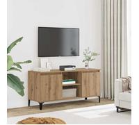vidaXL Meuble TV chêne artisanal 102x35x50 cm bois d'ingénierie 856431