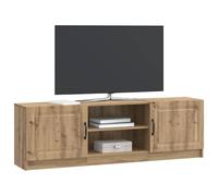 vidaXL Meuble TV Chêne Artisanal 150 x 31 x 47 cm Bois d'ingénierie, Meuble TV rectangulaire Vintage pour Salon, Rangement spacieux, Centre déco Bas en Bois aggloméré