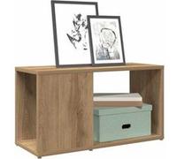 vidaXL Meuble TV chêne Artisanal 60x24x32 cm Bois d'ingénierie, Banc TV, Meuble HiFi, Centre de Divertissement, Buffet TV, Meuble multimédia