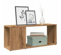 vidaXL Meuble TV chêne artisanal 80x24x32 cm bois d'ingénierie, banc TV, meuble hifi, centre de divertissement, buffet TV, 856733