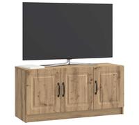 vidaXL Meuble TV Chêne Artisanal 99 x 34,5 x 47 cm Bois d'ingénierie, Salon, Meuble Moderne de Rangement, Support TV rectangulaire, Cabinet Polyvalent, étagère Tendance