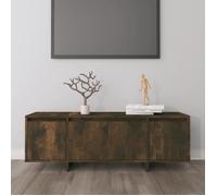 vidaXL Meuble TV Chêne fumé 120 × 30 × 40.5 cm Aggloméré