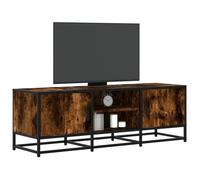 vidaXL Meuble TV Chêne fumé 120 x 35 x 41 cm Bois d'ingénierie et métal