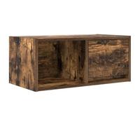 vidaXL Meuble TV Chêne fumé – Bois d'ingénierie, 60×31×25,5 cm
