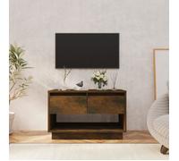 vidaXL Meuble TV Chêne fumé 70 x 41 x 44 cm Aggloméré