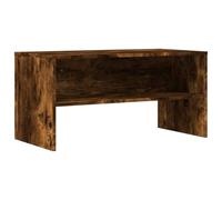 vidaXL Meuble TV Chêne fumé 80x40x40 cm Bois d'ingénierie Marron G 815234