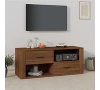vidaXL Meuble TV Chêne marron 100x35x40 cm Bois d'ingénierie823106 Marron G