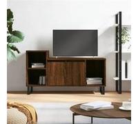 vidaXL Meuble TV Chêne marron 100x35x55 cm Bois d'ingénierie 831331 Marron G