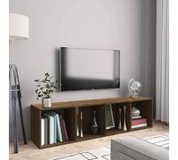 Bibliothèque/Meuble TV Chêne marron 143x30x36cm Bois ingénierie815272
