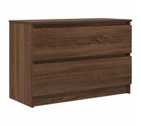 vidaXL Meuble TV chêne Marron 80x35x54 cm Bois d'ingénierie, Banc TV, Meuble HiFi, Centre de Divertissement, Buffet TV, Meuble multimédia, Console TV