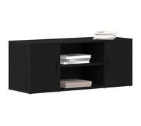vidaXL Meuble TV Chêne Noir 100 x 35 x 40 cm Bois d'ingénierie, Meuble Bas Moderne, Rangement Pratique, Console pour médias, Solution Polyvalente pour Votre Salon