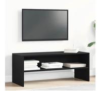 vidaXL Meuble TV chêne noir 100x40x40 cm bois d'ingénierie, banc TV, meuble hifi, centre de divertissement, buffet TV, 862392