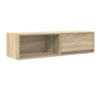 vidaXL Meuble TV chêne sonoma 100x31x25,5 cm bois d'ingénierie, banc TV, meuble hifi, centre de divertissement, buffet TV, 861476 Marron G