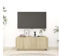 vidaXL Meuble TV Chêne sonoma 100x35x40 cm Aggloméré 804439