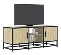 vidaXL Meuble TV chêne sonoma 100x35x41 cm bois d'ingénierie et métal, banc TV, meuble hifi, centre de divertissement, 848835 Vert G
