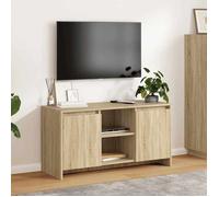 vidaXL Meuble TV Chêne Sonoma 809794 – Bois d’ingénierie, 102×37,5×52,5 cm, support TV jusqu’à 43"