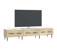 vidaXL Meuble TV Chêne Sonoma 147 x 34,5 x 30 cm Bois d'ingénierie, Meuble de Salon, Console Vintage, Cabinet TV rectangulaire, en Bois, Support pour Divertissement à Domicile