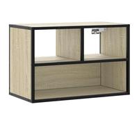 vidaXL Meuble TV chêne Sonoma 60x31x39,5 cm Bois d'ingénierie et métal