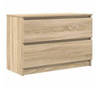 vidaXL Meuble TV chêne Sonoma 80x35x54 cm Bois d'ingénierie, Banc TV, Meuble HiFi, Centre de Divertissement, Buffet TV, Meuble multimédia, Console TV