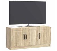 vidaXL Meuble TV Chêne Sonoma 99 x 34,5 x 47 cm Bois d'ingénierie, Salon, Meuble Moderne de Rangement, Support TV rectangulaire, Cabinet Polyvalent, étagère Tendance