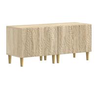 vidaXL Meuble TV Chêne Sonoma Bois d'ingénierie, Meuble TV Moderne, Bois résistant à l'humidité, Grand Rangement, Profil Fin, Design Pratique pour Le Salon