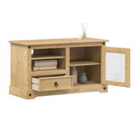 vidaXL Meuble TV Corona 100x45x58 cm Bois de pin Massif, Banc TV, Meuble HiFi, Centre de Divertissement, Buffet TV, Meuble multimédia, Console TV