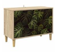 vidaXL Meuble TV ELBURG 69 x 33 x 50 cm Sonoma Bois d'ingénierie, Meuble TV rectangulaire pour Salon Moderne, Rangement spacieux, Bois d'ingénierie, Finition Sonoma, Organisateur Tendance