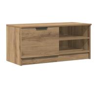 vidaXL Meuble TV en Chêne Artisanal 80x35x36,5 cm Bois d'ingénierie, Banc Multimédia, Buffet TV