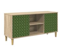 vidaXL Meuble TV GELEEN 102 x 33 x 50 cm Sonoma Bois d'ingénierie, Meuble TV rectangulaire Moderne, Rangement spacieux, Console élégante, Organisation intérieure, Entretien Facile