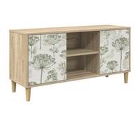 vidaXL Meuble TV Gotha 102 x 33 x 50 cm Sonoma Bois d'ingénierie, Meuble TV rectangulaire Moderne, Rangement spacieux, Console élégante, Organisation intérieure, Entretien Facile