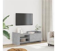 vidaXL Meuble TV Gris béton 100x35x40 cm Bois d'ingénierie, support TV, buffet TV, meuble multimédia, banc TV, armoire hifi, 848377 Gris G