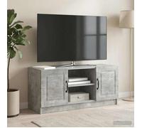 vidaXL Meuble TV Gris béton 102 x 34,5 x 47 cm Bois d'ingénierie 895848