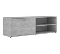vidaXL Meuble TV Gris béton 120x34x37 cm Aggloméré