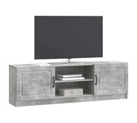 vidaXL Meuble TV Gris béton 150 x 31 x 47 cm Bois d'ingénierie, Meuble TV rectangulaire Vintage pour Salon, Rangement spacieux, Centre déco Bas en Bois aggloméré