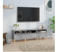 vidaXL Meuble TV 831913 – Bois d'ingénierie 150 x 30 x 44,5 cm – Gris béton