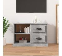 vidaXL Meuble TV gris béton 73x35,5x47,5 cm bois d'ingénierie 816172