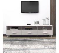 vidaXL Meuble TV HAMAR Blanc 158x40x40 cm Bois massif de pin 340473