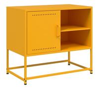 vidaXL Meuble TV Jaune Moutarde 68x39x60,5 cm Acier