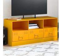 vidaXL Meuble TV jaune moutarde 99x39x44 cm acier 841736