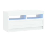vidaXL Meuble TV UTRECHT avec bandes LED, bois d'ingénierie, unité de rangement