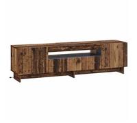 vidaXL Meuble TV LED Bois ancien Bois d'ingénierie 896033
