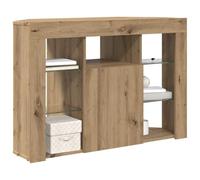 vidaXL Meuble TV LED d'angle Montage Mural Chêne Artisanal 100x40x68cm, Table multimédia Chic, Meuble TV élégant, Support Compact pour Salon, Cabinet Pratique pour Divertissement à la Maison