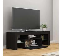 vidaXL Meuble TV avec Lumières LED Armoire Basse Centre de Divertissement Meuble Stéréo Salon Salle de Séjour Maison 804347