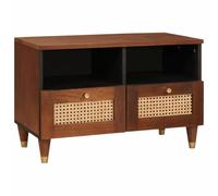 vidaXL Meuble TV Marron 70 x 33,5 x 46 cm Bois de Mangue Massif