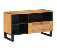 vidaXL Meuble TV Marron 80 x 33 x 46 cm Bois de Mangue Massif